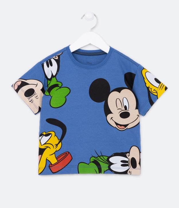 Camiseta Infantil com Estampa Mickey e Amigos - Tam 1 a 5 Anos