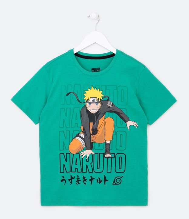 Camiseta Infantil com Estampa Naruto - Tam 5 a 14 Anos