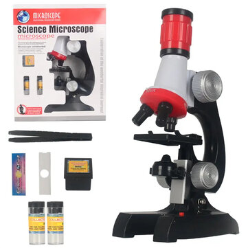 Kit de Microscópio Infantil 100-1200X LED