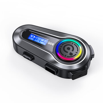Fone de Ouvido para Capacete Q08 com Bluetooth 5.3 Estéreo Hifi Cancelamento de Ruído