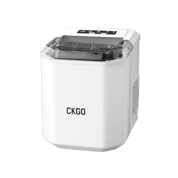 CKGO Ice Maker Self-Cleaning Portable Refrigerator Manually Add Water 1. 3L/60pcs Ice Machine US Plug Bullet Ice Shape
