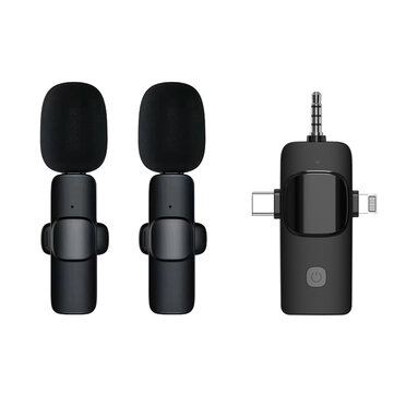 Microfone sem Fio Lavalier com Redução de Ruído - M18