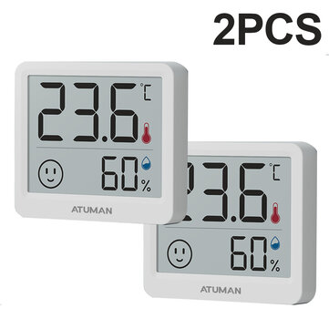 Medidor eletrônico de temperatura e umidade Duka Atuman THmini 2 Peças