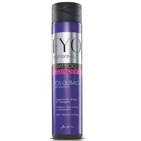 Shampoo Matizador Fyo Pós-Química Loiro Radiante Jequiti - 300 ml