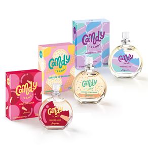 Kit Completo De Minisséries Candy Land Desodorantes Colônias Jequiti - 3 x 25 ml