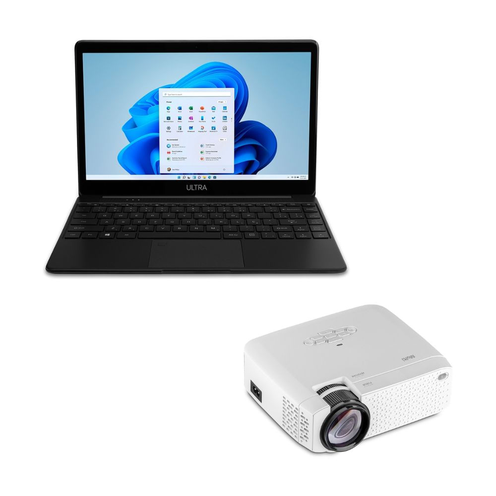Notebook Ultra i5-1135G7 8GB SSD 256GB Tela 14" HD W11 UB540 + Mini Projetor Multi Smart Box até 150" PJ