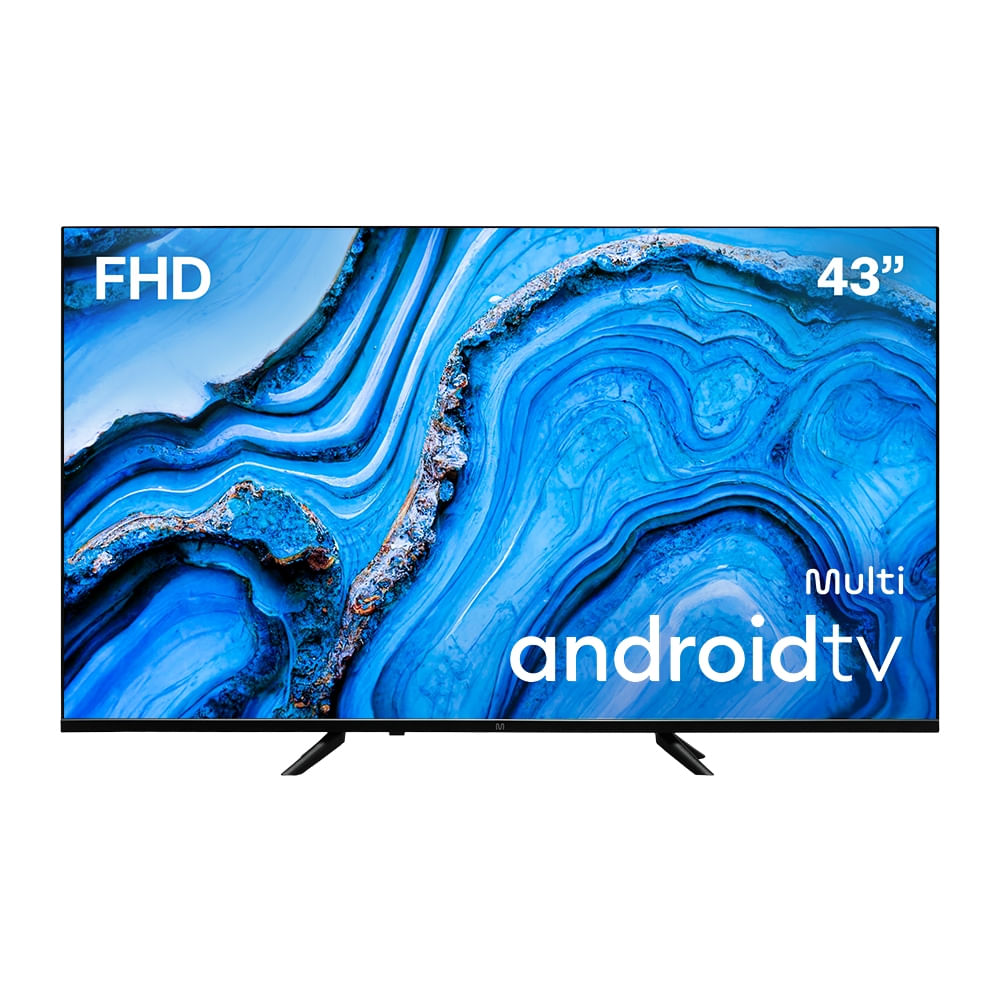 Smart TV 43" Multi DLED Android TV com Espelhamento de Tela 3 HDMI 2 USB Full HD - TL066M