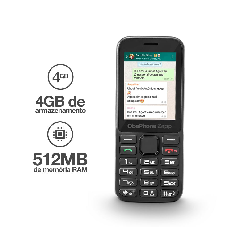 Celular ObaZapp II com Whatsapp - OB057