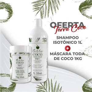 Combo Shampoo Isotônico e Máscara Toda de Coco - Terra Coco