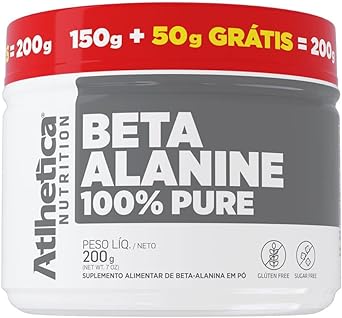 Beta Alanina 100% Pure 200 g (150g + 50g GRATIS), Atlhetica Nutrition (Suplemento)