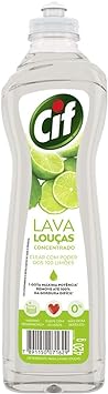 Cif Detergente Para Lava-Louças Líquido Concentrado Clear Poder Dos 100 Limões Squeeze 420Ml