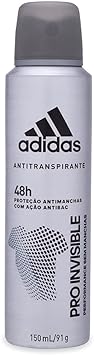 3 Unidades - Desodorante Aerosol Antitranspirante Masculino Adidas Pro Invisible 150ml