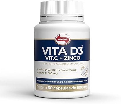 Vitafor - Vita D3 Vit.C + Zinco - 60 Cápsulas