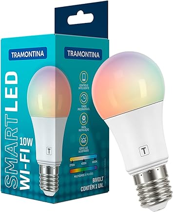 Lâmpada Smart LED Inteligente Tramontina E27 (Compatível Alexa) Wifi 10w 58020030