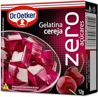 [Rec] Dr. Oetker Gelatina em Pó Zero, Sabor Cereja