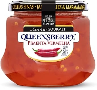 (Mais por Menos R$12,64) Geleia Agridoce de Pimenta Vermelha Queensberry Gourmet 320g