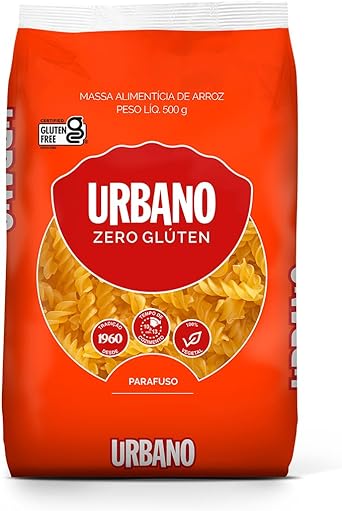 [Super R$4,05] Urbano, Macarrão de Arroz, Parafuso, Zero Glúten - 500 g