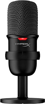 Microfone HyperX Solocast USB Compatível com PS4, Mac e PC - HMIS1X-XX-BK/G