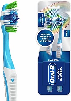 2 Pacotes - Escova Dental Oral-B Complete 5 Ações de Limpeza 40 Macia - 2 Unidades