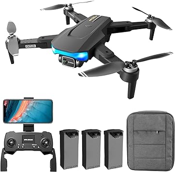 Adultos Drone RC com Câmera 6K EIS Anti-vibração Gimbal Motor Brushless 5G Wifi Vídeo Aéreo FPV Quadcóptero Smart Follow Mode Pacote de mochila