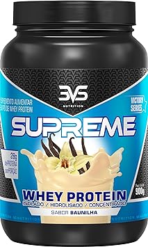 Whey Supreme 3W 900g - 3VS Nutrition - Sabor Baunilha Rápida absorção ganho e manutenção de massa muscular Isolad