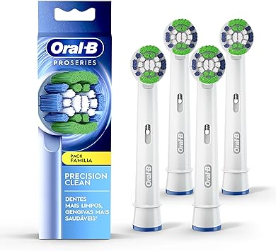 Kit Refis Oral-B Pro Series Advanced Clean 4 Unidades​, para Escova de Dentes Elétrica Oral-B