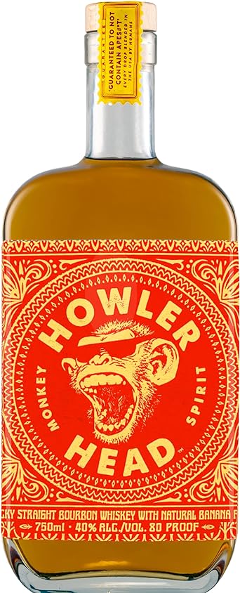 Whiskey Howler Head Banana Bourbon - 750ml