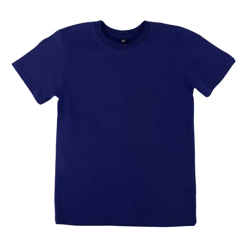 Camiseta Básica Infantil Azul Marinho Tam 8