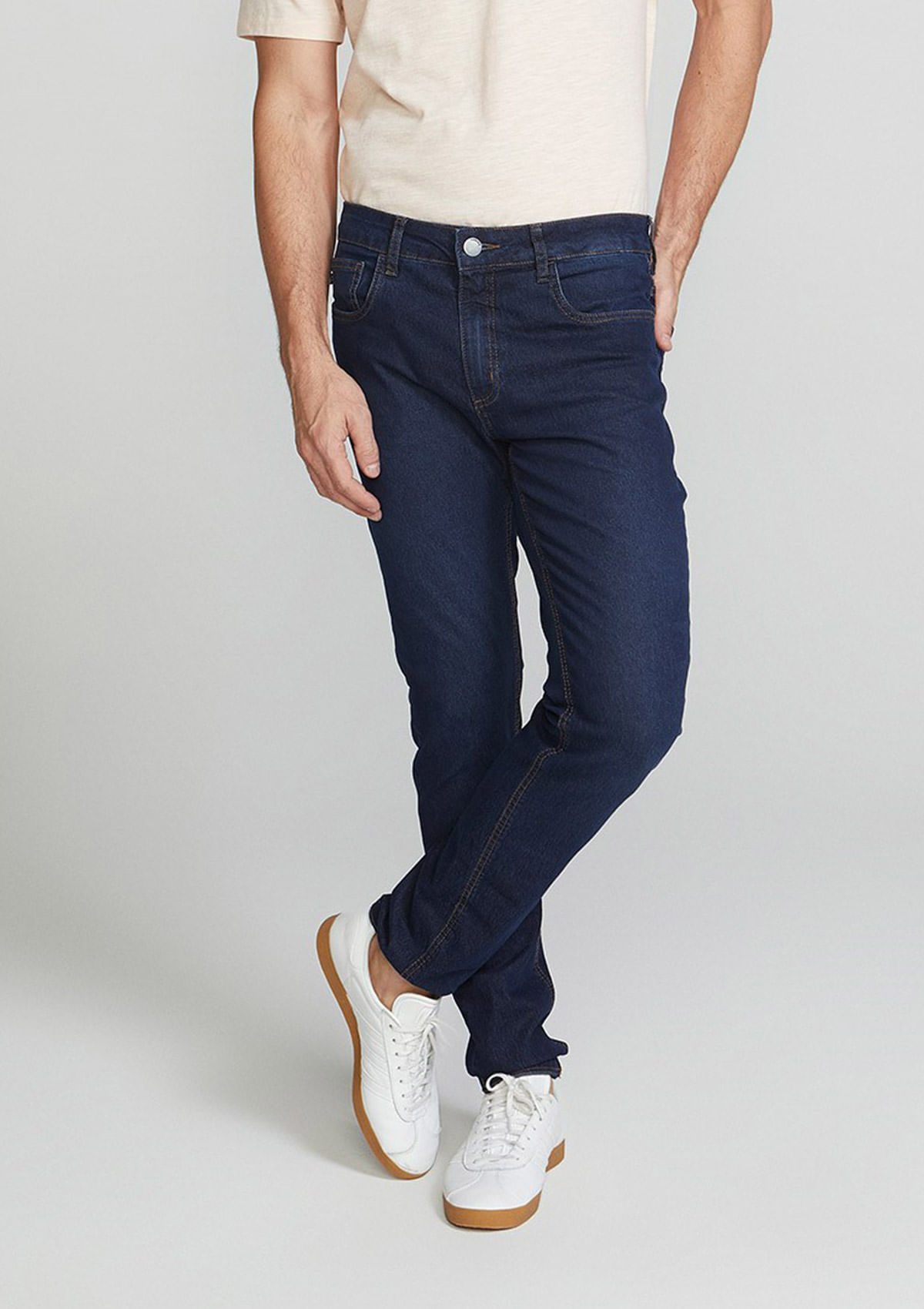 Calça Jeans Masculina com Elastano Skinny - Hering Tam 36
