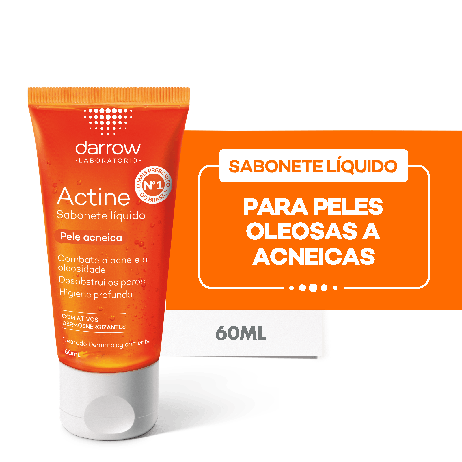 [Regional] Actine Sabonete Líquido, pele oleosa a acneica, Darrow - 60ml