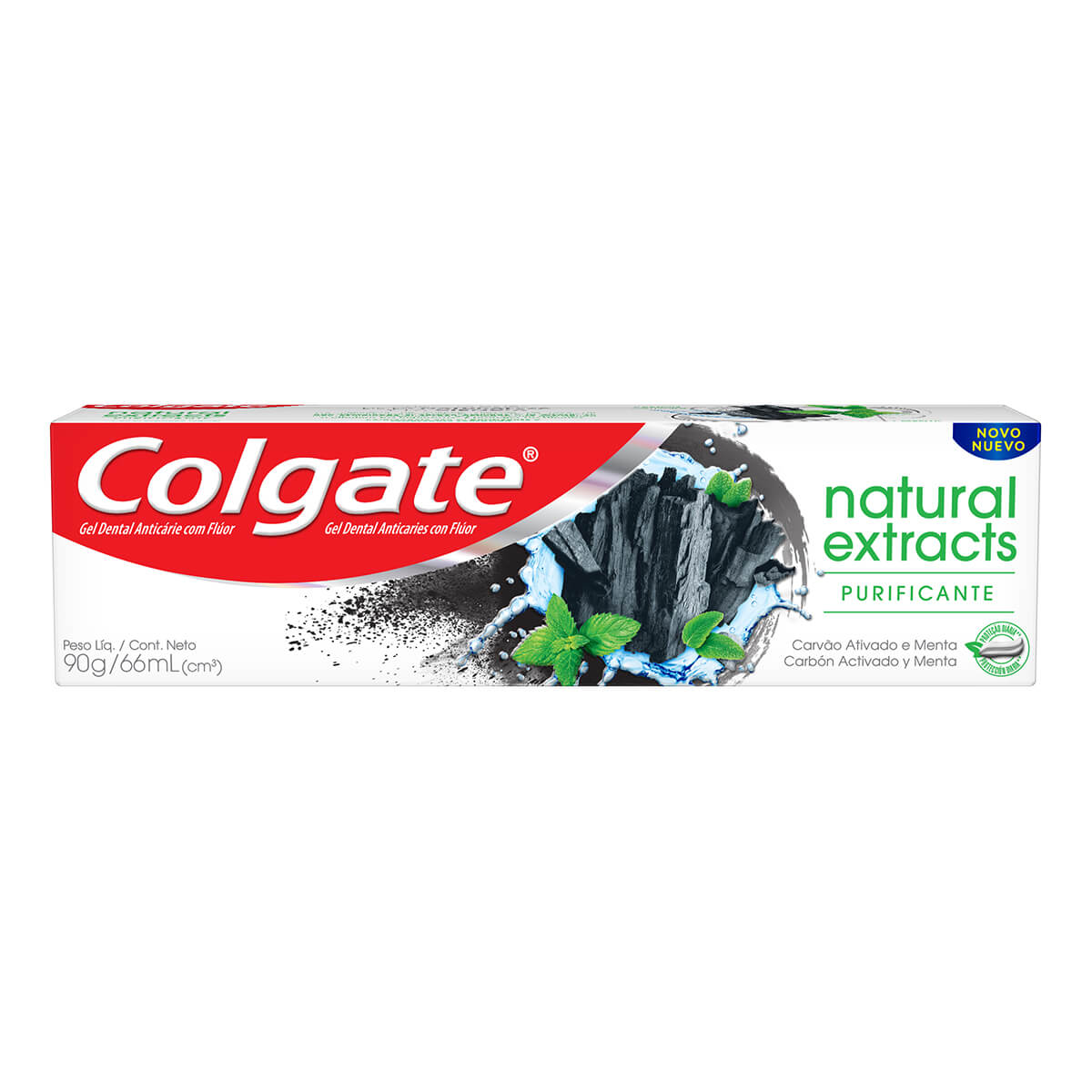 Creme Dental Colgate Natural Extracts Purificante Carvão Ativado 90g