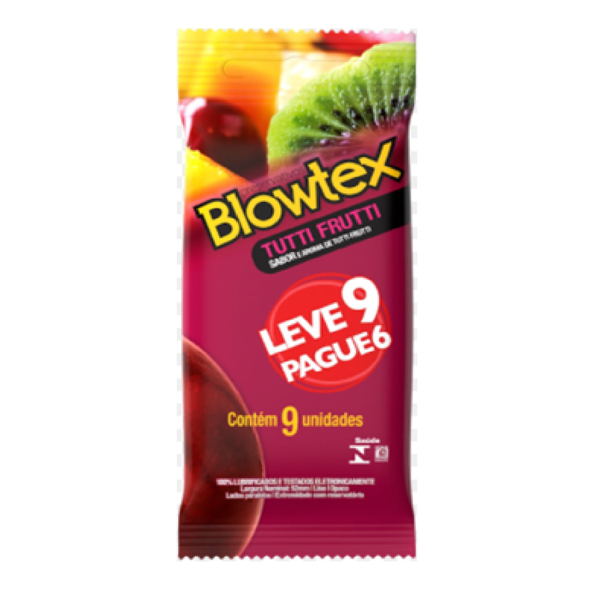 2 Packs Preservativo Blowtex Tutti Frutti 9 Unidades (Total 18)
