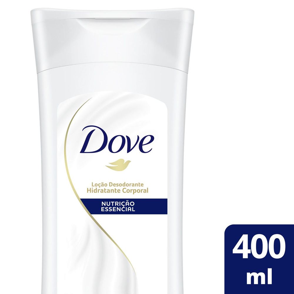 Loção Desodorante Hidratação Dove Nutrição Essencial 72h 400ml