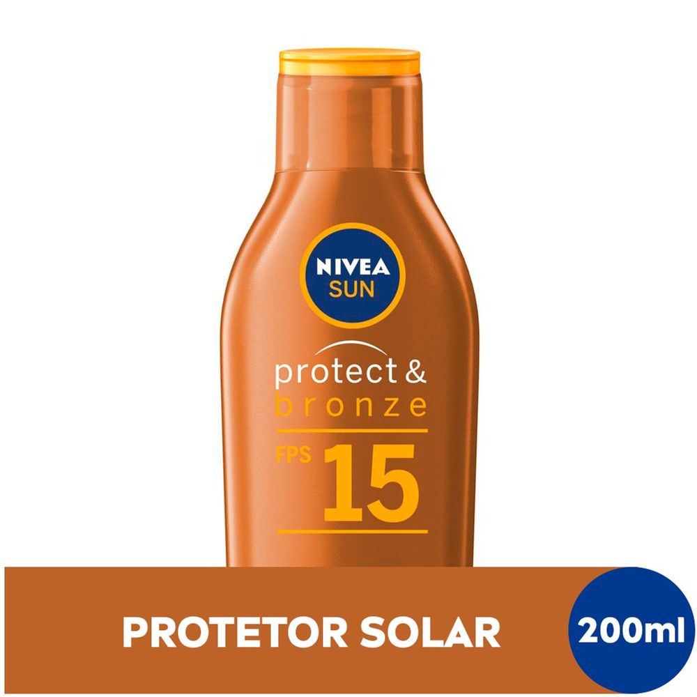 Protetor Solar Nívea Sun Protect & Bronze FPS15 200ml