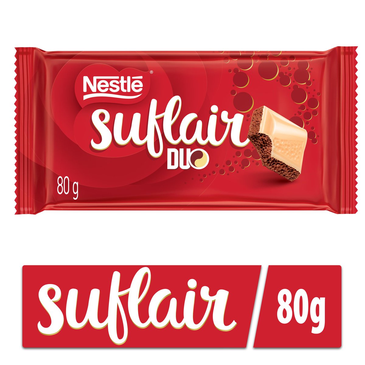 3 Unidades Chocolate Nestle Suflair Duo 80g