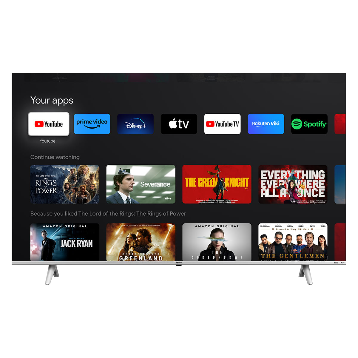 Smart TV 65'' Philco 4K PTV65G3BGTSSBL Google TV QLED