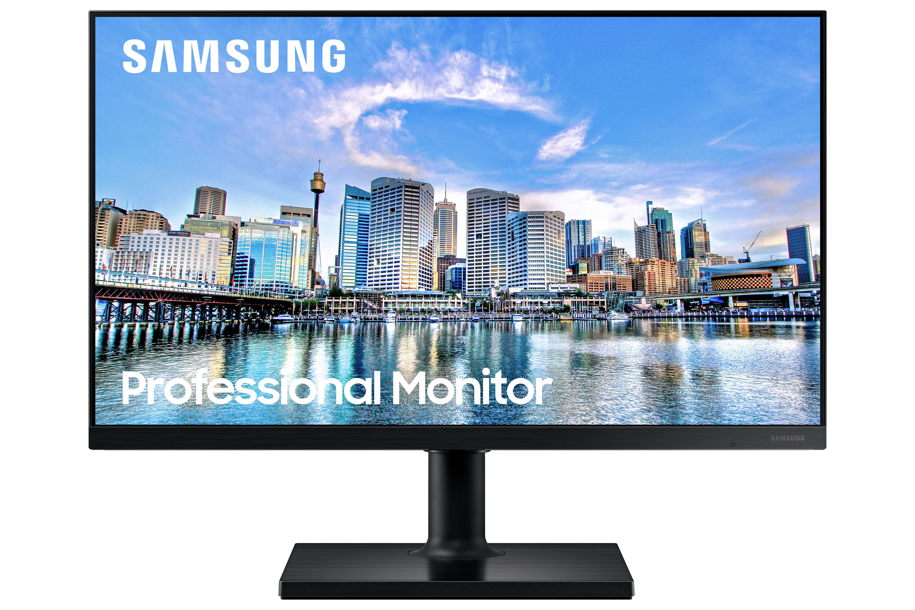 Monitor Samsung 24" FHD 75Hz IPSHDMI e DisplayPort FreeSync Ajuste de Angulo VESA - LF24T450FQLMZD