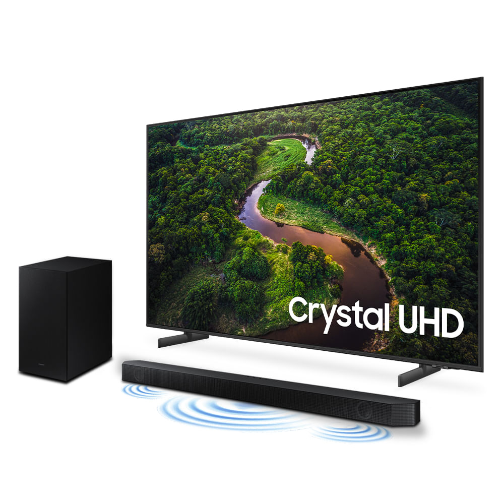 Combo Samsung Smart TV 65" Crystal UHD 4K 65CU8000 + Soundbar HW-Q600C