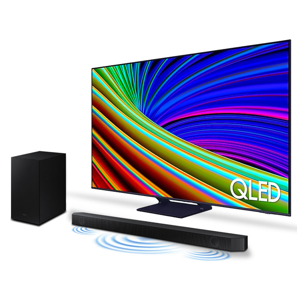 Smart TV 65 QLED 4K Q65C + Soundbar Samsung HW-Q800C