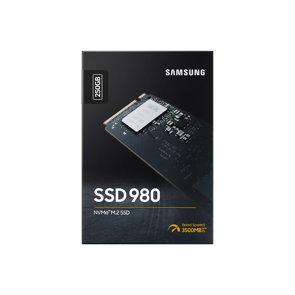 Cartão de Memória Samsung SSD 250GB NVMe 980 M.2 V-NAND - MZ-V8V250BW