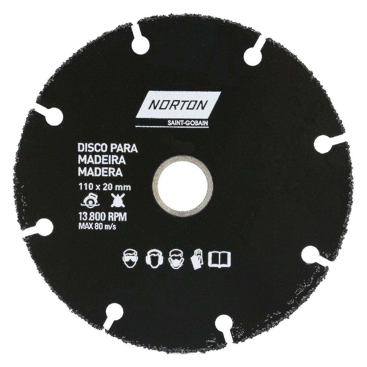 Disco Corte para Madeira Super 20x110mm Norton Oferta! | FK