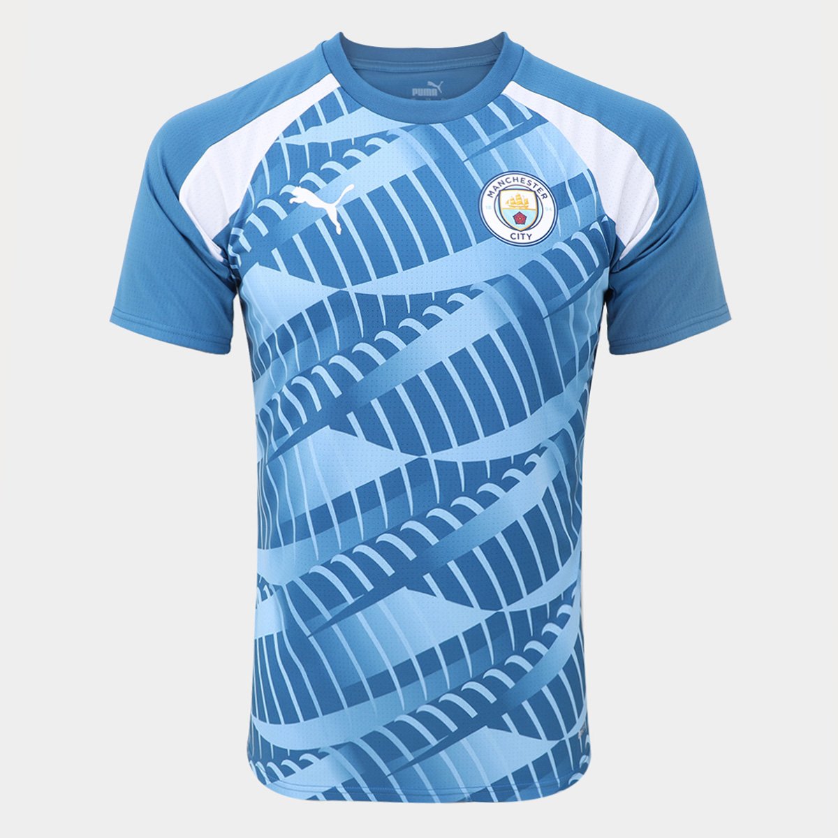 Saindo por R$ 152,99: Camisa Manchester City 23/24 s/nº Pré-Jogo Puma Masculina (Tam P ao EGG) | Pelando