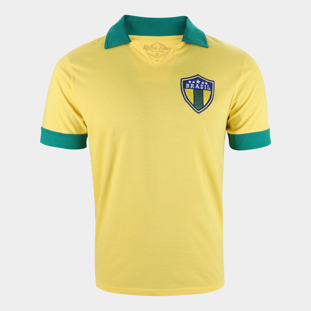 Camisa Seleção Brasil Retrô Times Masculina