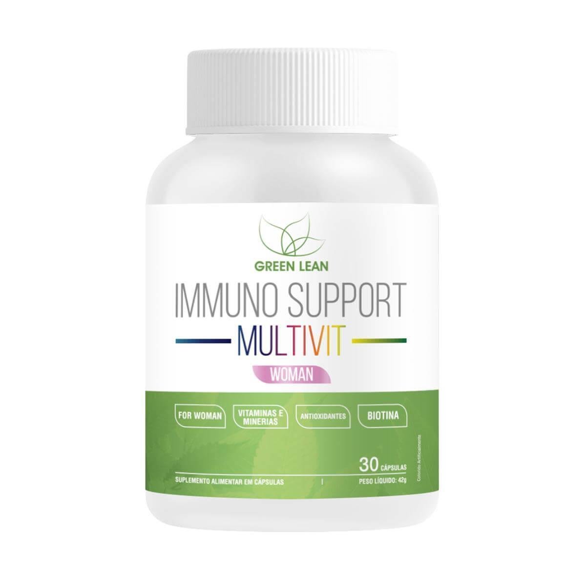 Immuno Support Multivit Woman (30 Cápsulas) - Green Lean