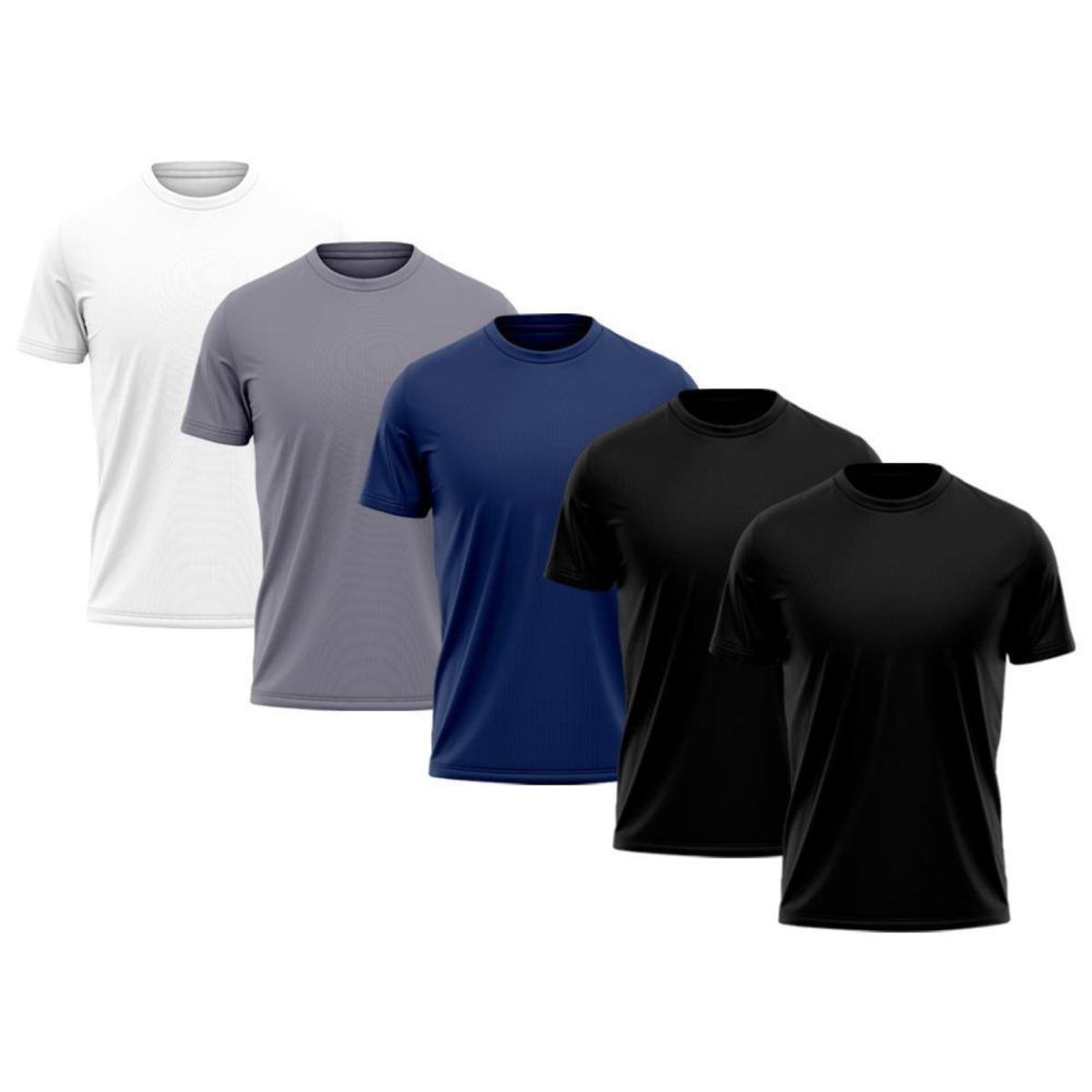 Kit 5 Camiseta Dry com Proteção UV - Masculina
