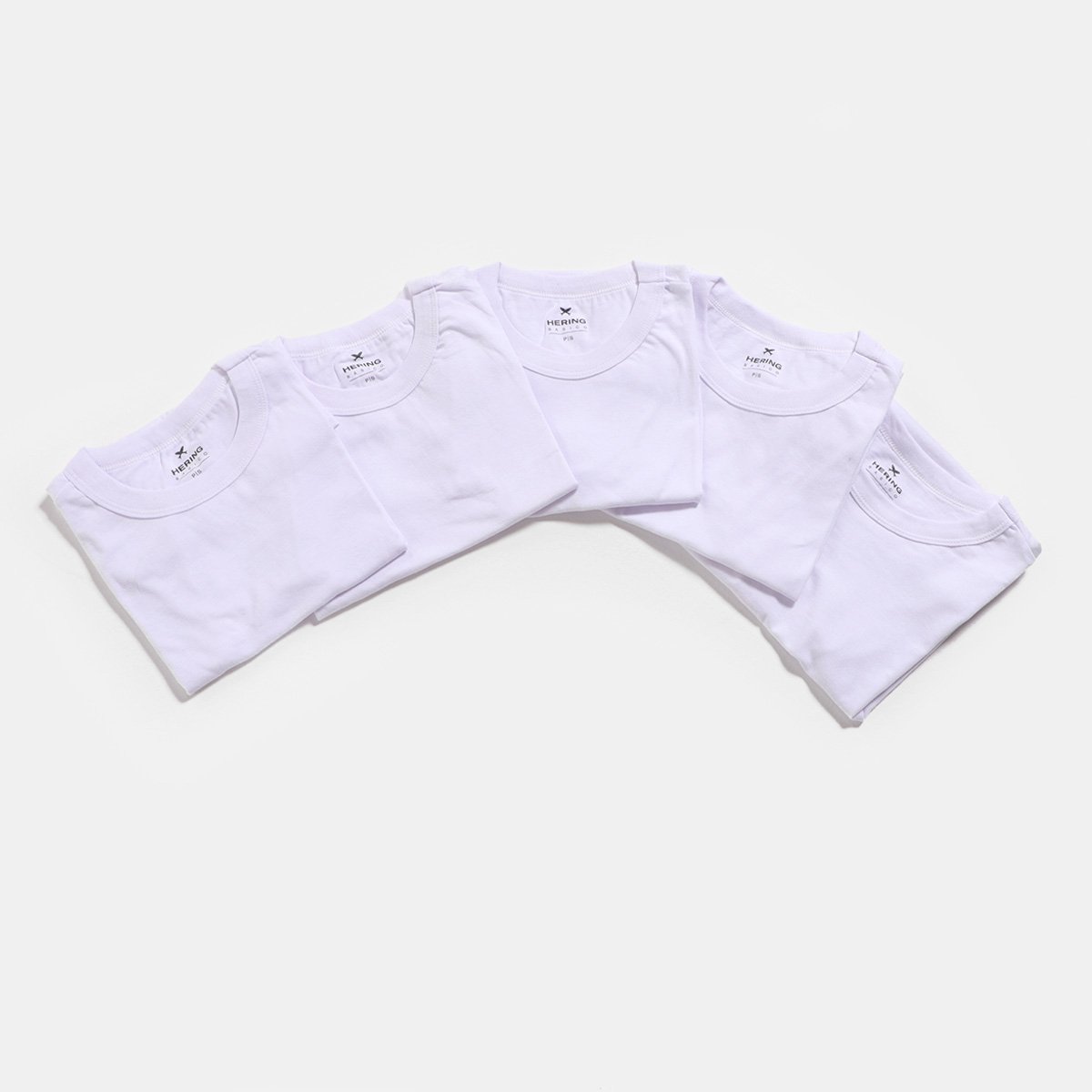 [Leve 3/ Preço Uni R$ 16] Kit Camiseta Hering Básica Feminina 5 Peças