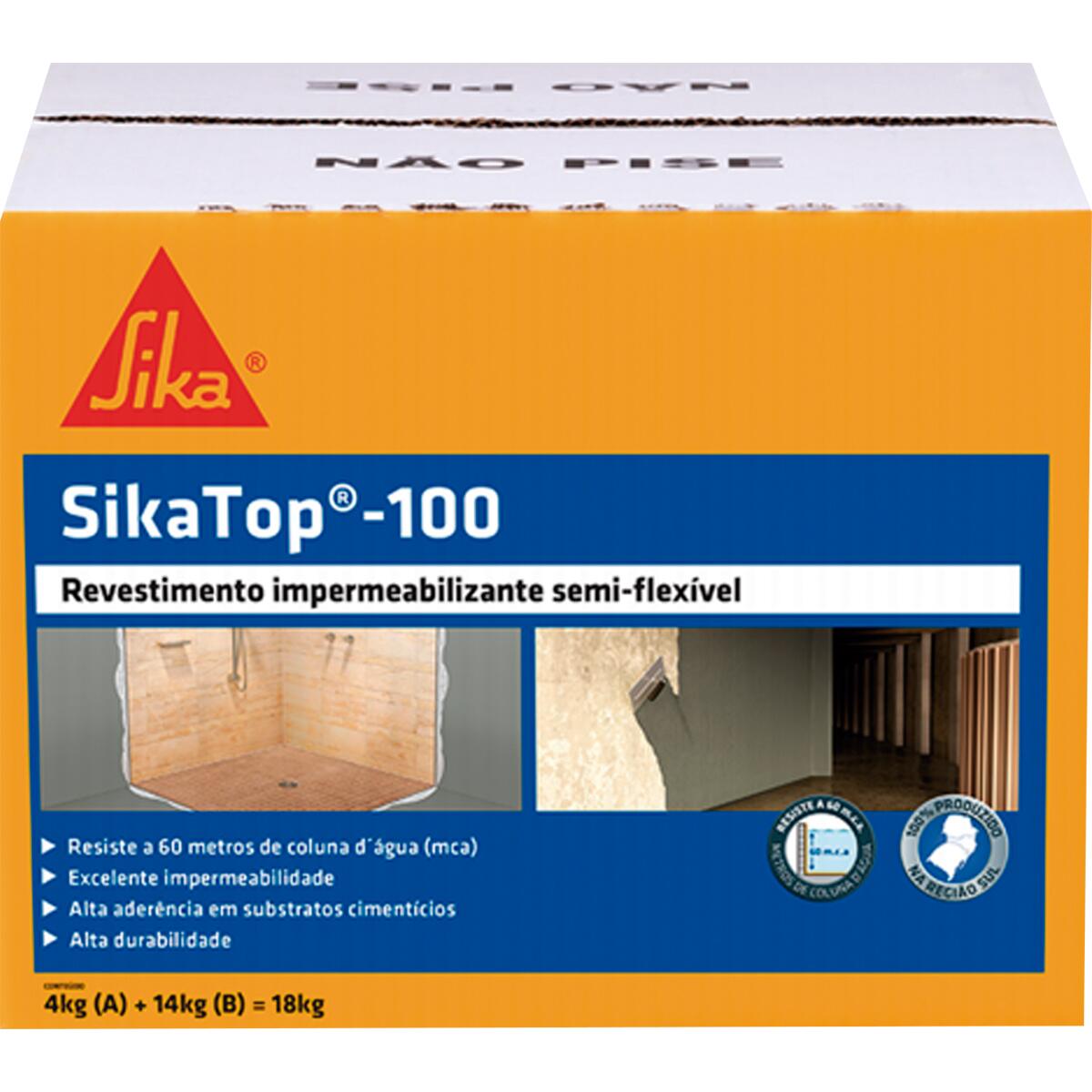 Revestimento Impermeabilizante Sikatop100 18Kg Sika