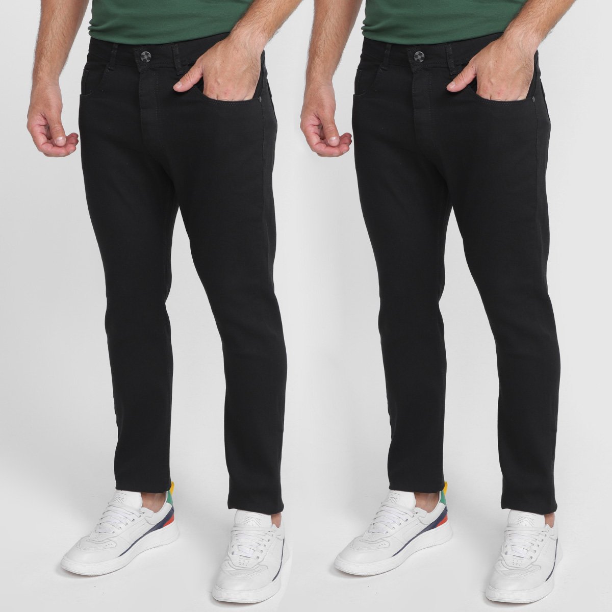 Kit Calça Jeans Skinny Vale de West Casual Masculina - 2 Peças (TAM.38AO44)