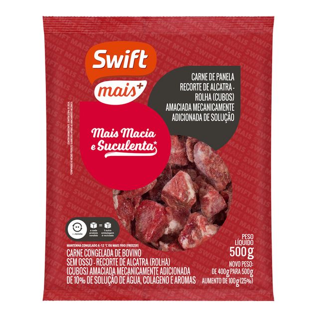 Carne de Panela em Cubos Swift Mais 500g