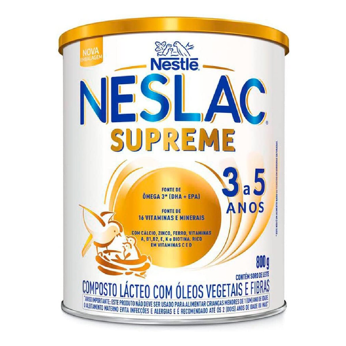 Composto Lacteo Neslac Supreme 3 a 5 anos 800g